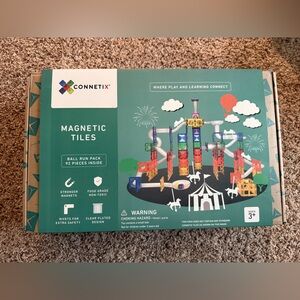 Connetix Rainbow Magnetic Tiles Ball Run 92pc Set